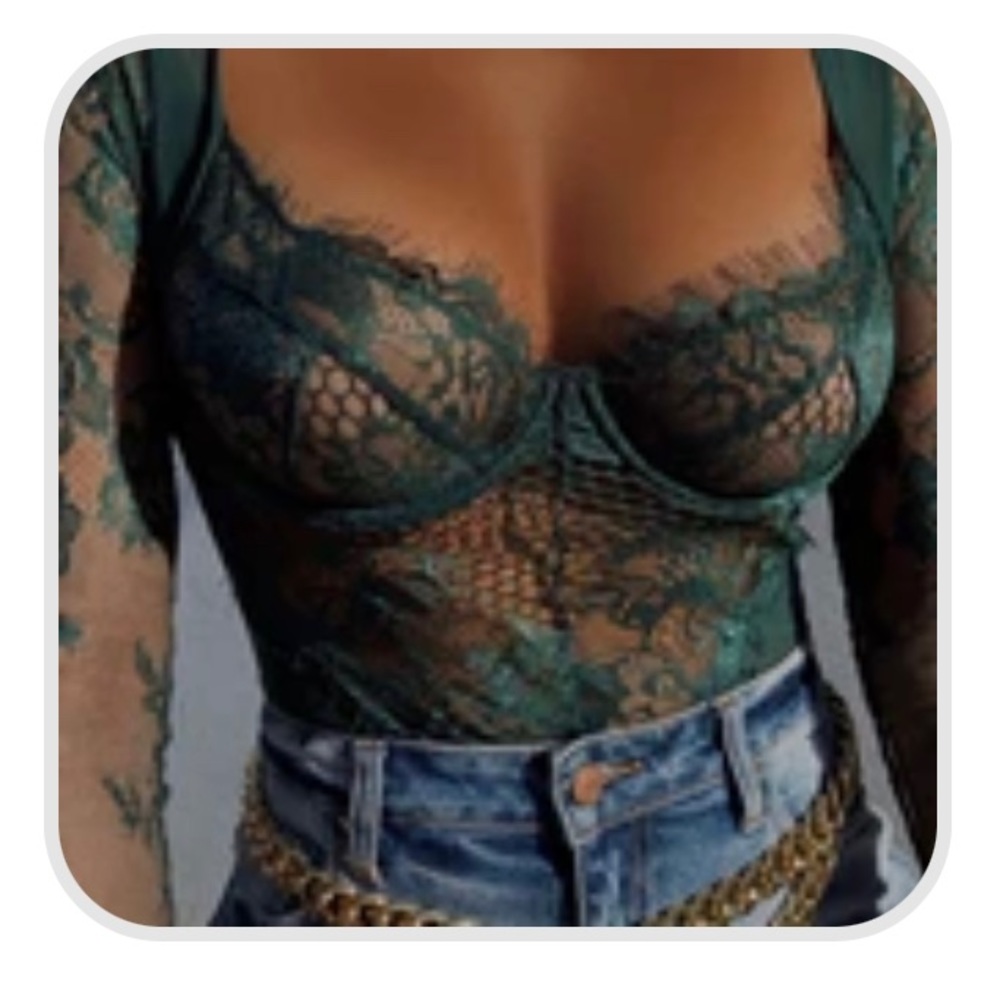 Babydoll Bodysuit - Hunter Green
S / Green/Hunter